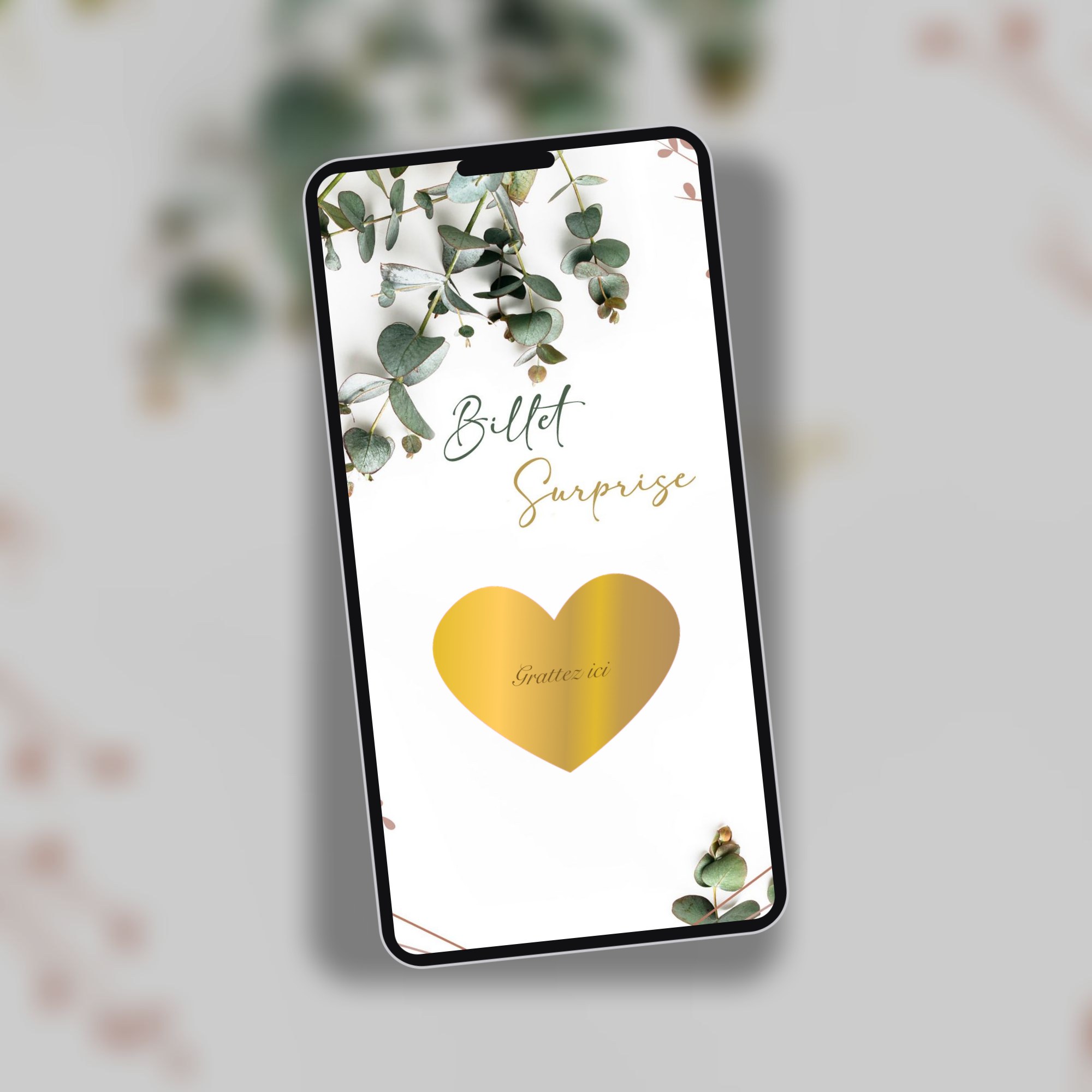 Carte a gratter pour tous vos messages personnalisés