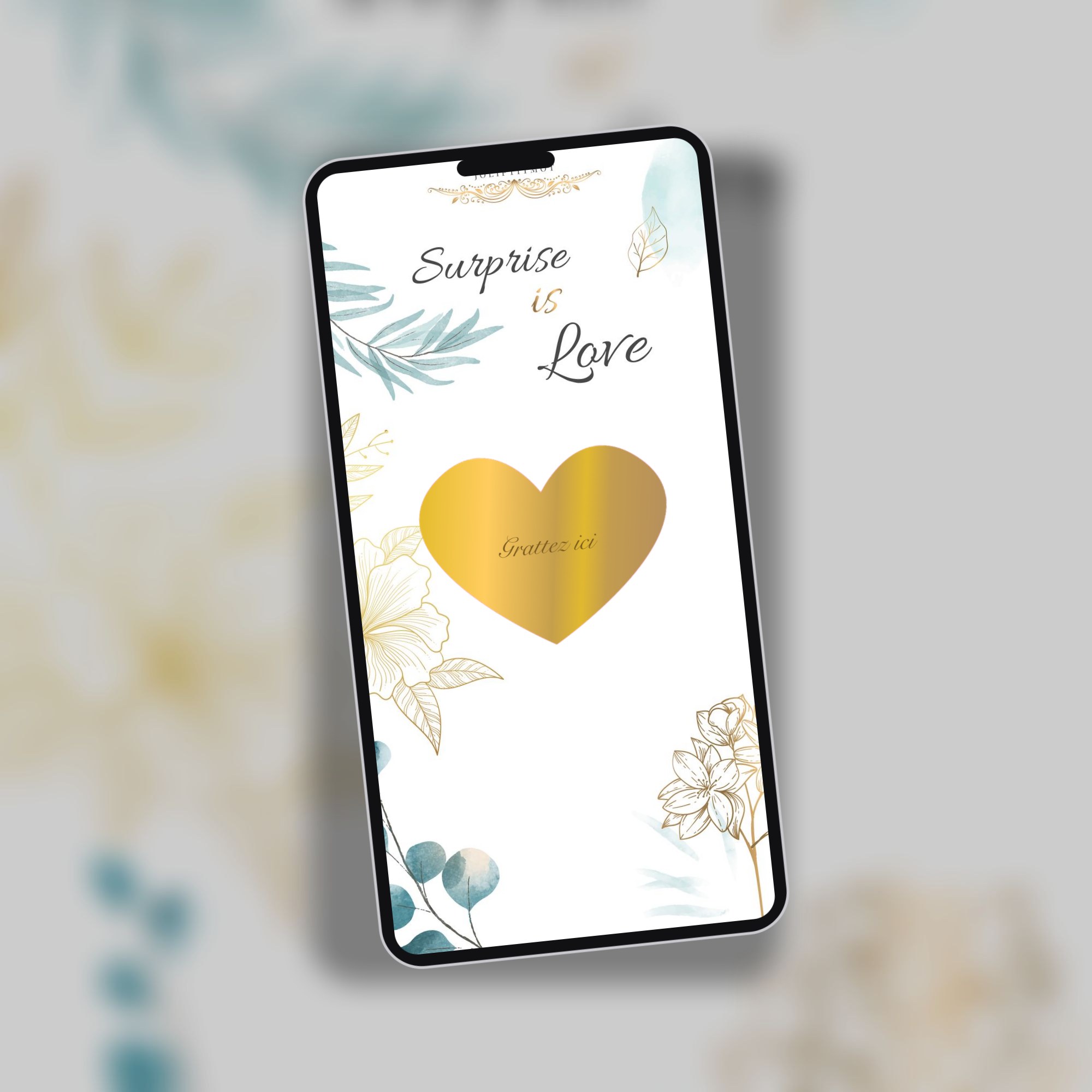 Carte a gratter pour tous vos messages personnalisés